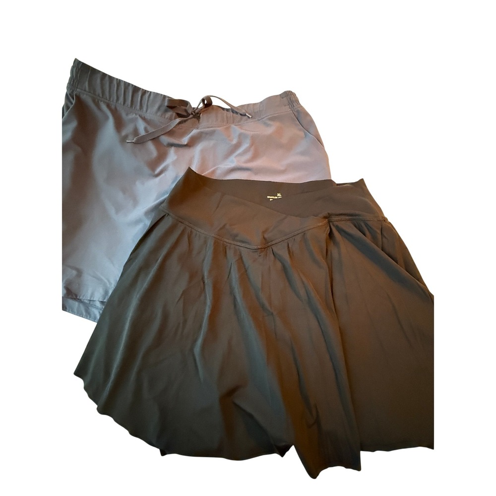 Slazenger and unbranded Golf Skort Lot 2 Blue Gray Black XL Tennis Athleisure